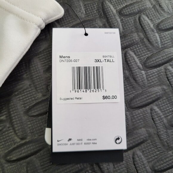 Nike Brooklyn Nets NBA Team Issue Pregame Warmup Sleeveless Hoodie Size 3XL-TALL - Picture 6 of 7